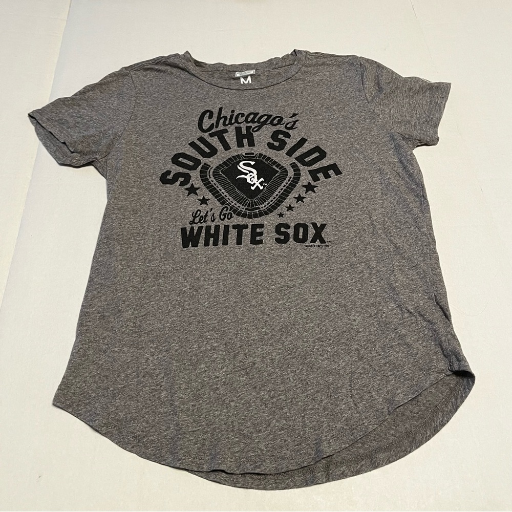 Tailgate Chicago South Side White Sox‎ Womens SZ Medium Grey Gray Shirt Baseball